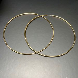 Huge gold hoops